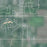 Mayer Minnesota Map Print in Afternoon Style Zoomed In Close Up Showing Details