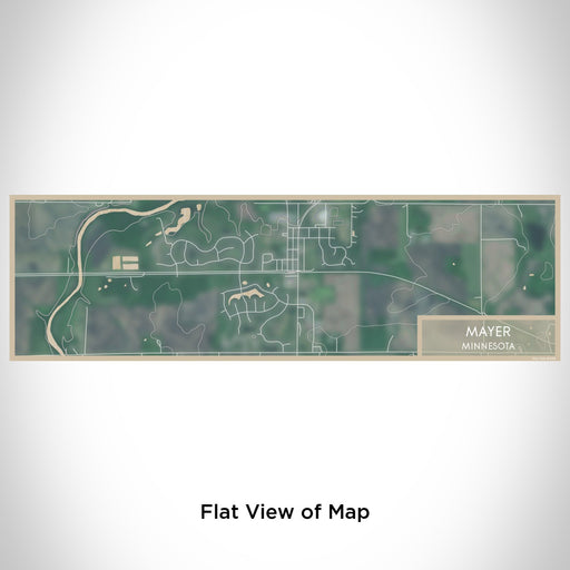 Flat View of Map Custom Mayer Minnesota Map Enamel Mug in Afternoon
