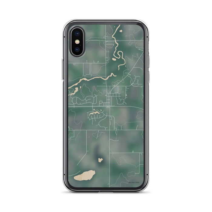 Custom iPhone X/XS Mayer Minnesota Map Phone Case in Afternoon