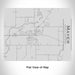 Rendered View of Mayer Minnesota Map Engraving on 20oz Stainless Steel Insulated Bottle with Bamboo Top