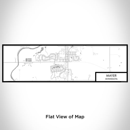Flat View of Map Custom Mayer Minnesota Map Enamel Mug in Classic