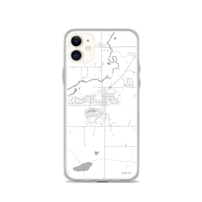 Custom iPhone 11 Mayer Minnesota Map Phone Case in Classic