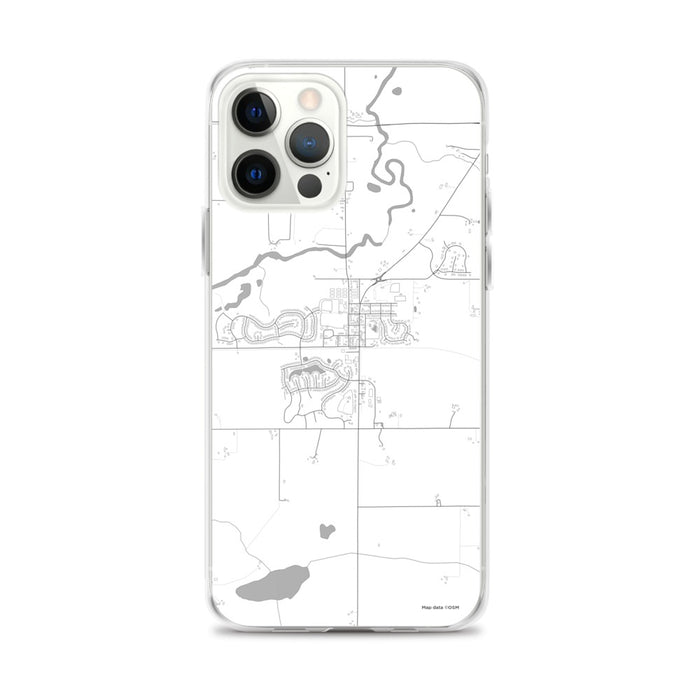 Custom iPhone 12 Pro Max Mayer Minnesota Map Phone Case in Classic