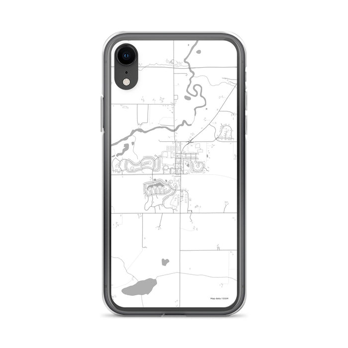 Custom iPhone XR Mayer Minnesota Map Phone Case in Classic
