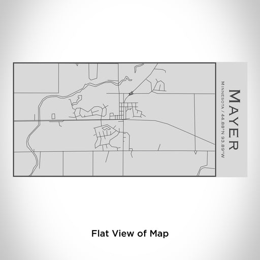 Rendered View of Mayer Minnesota Map Engraving on 17oz Stainless Steel Insulated Cola Bottle