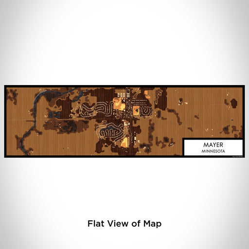 Flat View of Map Custom Mayer Minnesota Map Enamel Mug in Ember