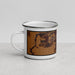 Left View Custom Mayer Minnesota Map Enamel Mug in Ember