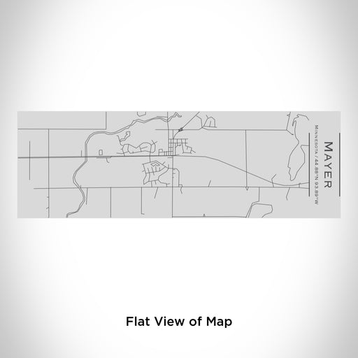 Rendered View of Mayer Minnesota Map Engraving on 10oz Stainless Steel Insulated Cup with Sipping Lid