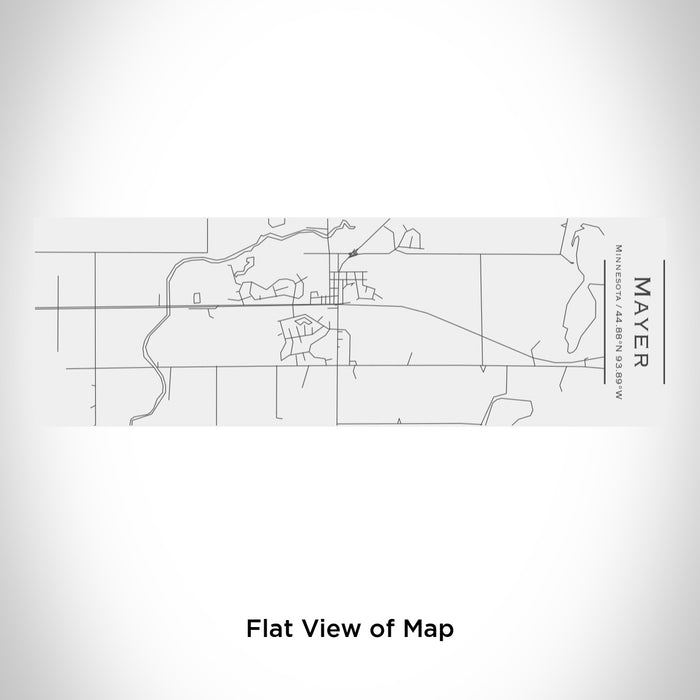 Rendered View of Mayer Minnesota Map Engraving on 10oz Stainless Steel Insulated Cup with Sliding Lid in White
