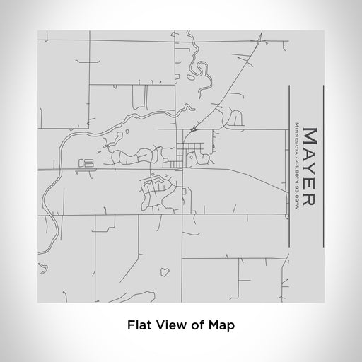 Rendered View of Mayer Minnesota Map Engraving on 17oz Stainless Steel Insulated Tumbler