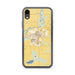 Custom iPhone XR Mayer Minnesota Map Phone Case in Woodblock