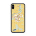 Custom iPhone XS Max Mayer Minnesota Map Phone Case in Woodblock