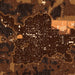 Mayo Florida Map Print in Ember Style Zoomed In Close Up Showing Details