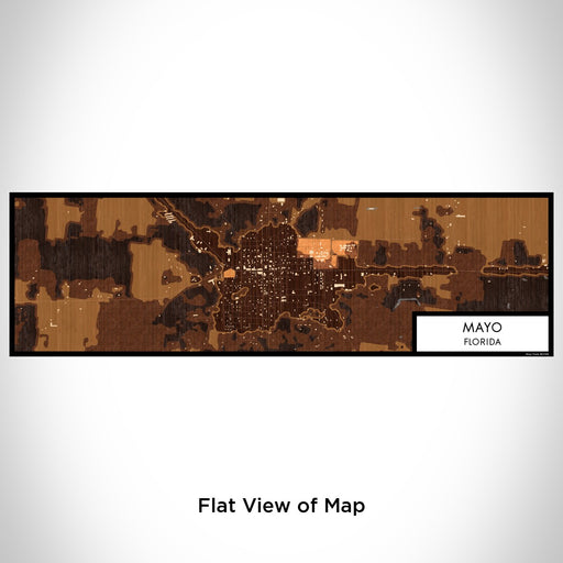 Flat View of Map Custom Mayo Florida Map Enamel Mug in Ember