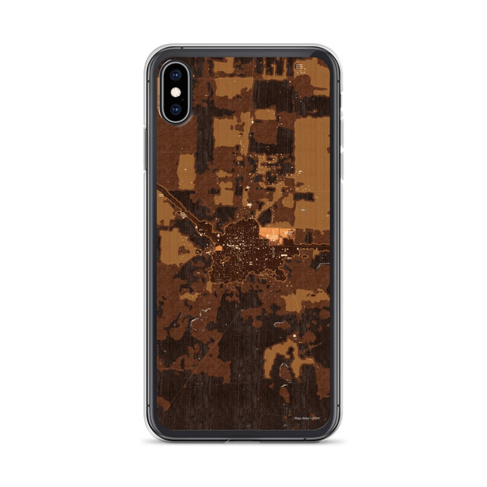Custom iPhone XS Max Mayo Florida Map Phone Case in Ember