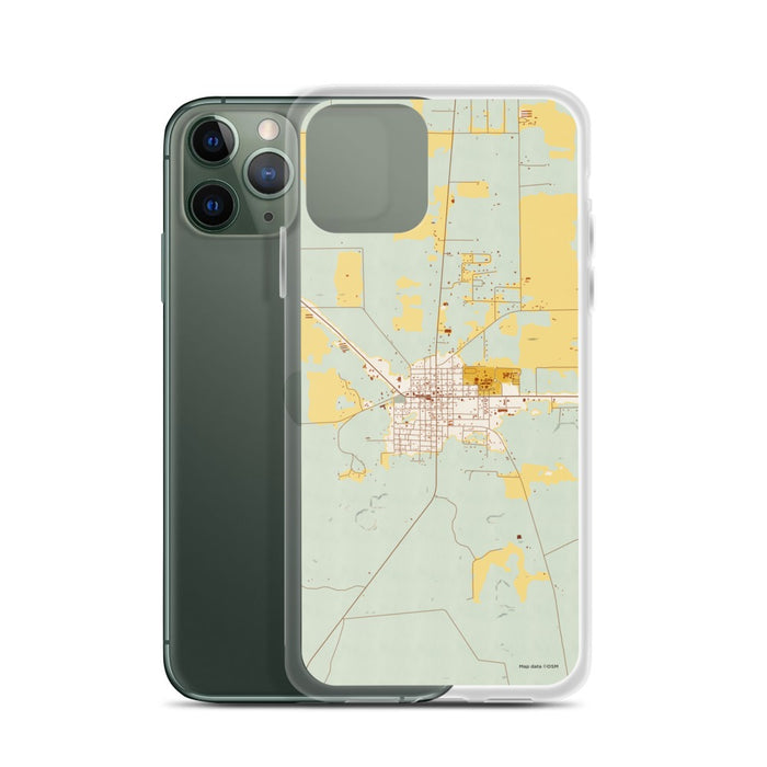 Custom Mayo Florida Map Phone Case in Woodblock