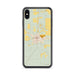 Custom iPhone XS Max Mayo Florida Map Phone Case in Woodblock