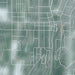 Mayville Wisconsin Map Print in Afternoon Style Zoomed In Close Up Showing Details