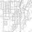 Mayville Wisconsin Map Print in Classic Style Zoomed In Close Up Showing Details