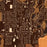 Mayville Wisconsin Map Print in Ember Style Zoomed In Close Up Showing Details