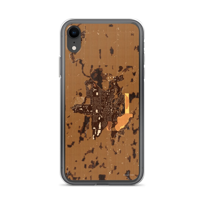 Custom iPhone XR Mayville Wisconsin Map Phone Case in Ember