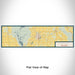 Flat View of Map Custom Mayville Wisconsin Map Enamel Mug in Woodblock