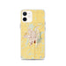 Custom iPhone 12 Mayville Wisconsin Map Phone Case in Woodblock