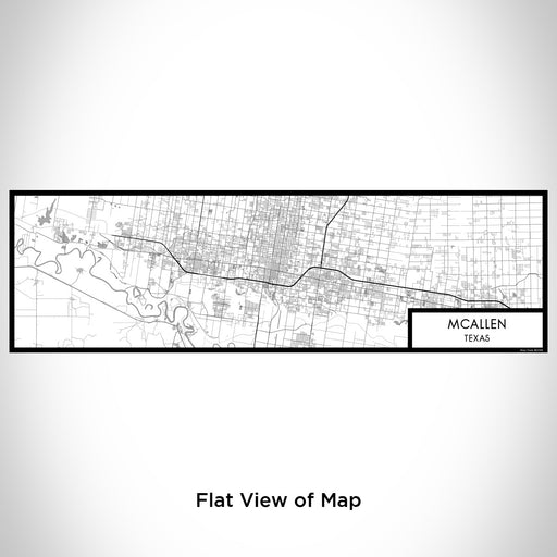 Flat View of Map Custom McAllen Texas Map Enamel Mug in Classic
