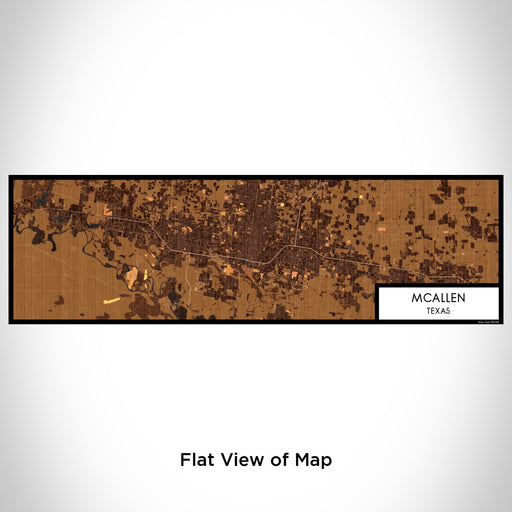Flat View of Map Custom McAllen Texas Map Enamel Mug in Ember