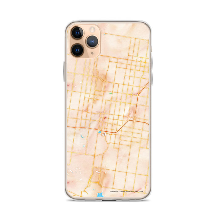 Custom McAllen Texas Map Phone Case in Watercolor