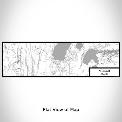 Flat View of Map Custom McCall Idaho Map Enamel Mug in Classic