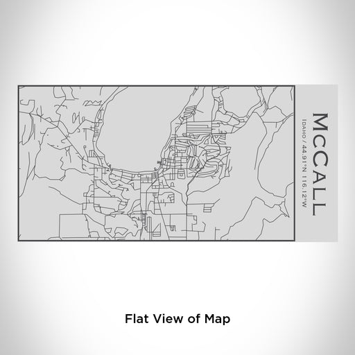 Rendered View of McCall Idaho Map Engraving on 17oz Stainless Steel Insulated Cola Bottle
