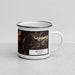 Right View Custom McCall Idaho Map Enamel Mug in Ember