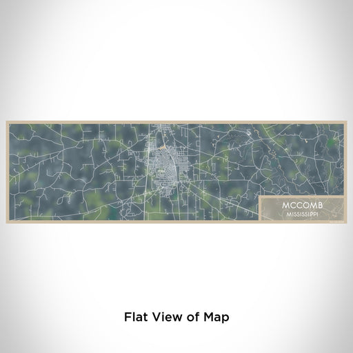 Flat View of Map Custom McComb Mississippi Map Enamel Mug in Afternoon