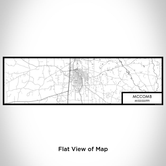 Flat View of Map Custom McComb Mississippi Map Enamel Mug in Classic