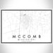 McComb Mississippi Map Print Landscape Orientation in Classic Style With Shaded Background