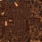 McComb Mississippi Map Print in Ember Style Zoomed In Close Up Showing Details