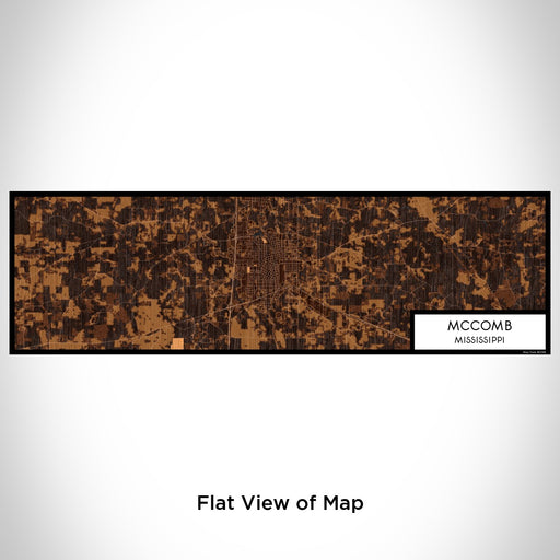 Flat View of Map Custom McComb Mississippi Map Enamel Mug in Ember