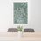 24x36 McKinney Texas Map Print Portrait Orientation in Afternoon Style Behind 2 Chairs Table and Potted Plant