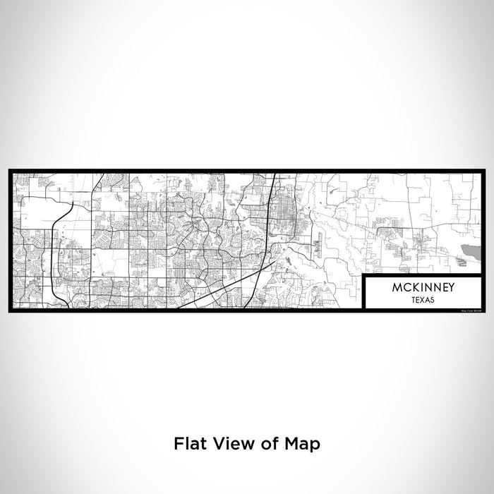 Flat View of Map Custom McKinney Texas Map Enamel Mug in Classic