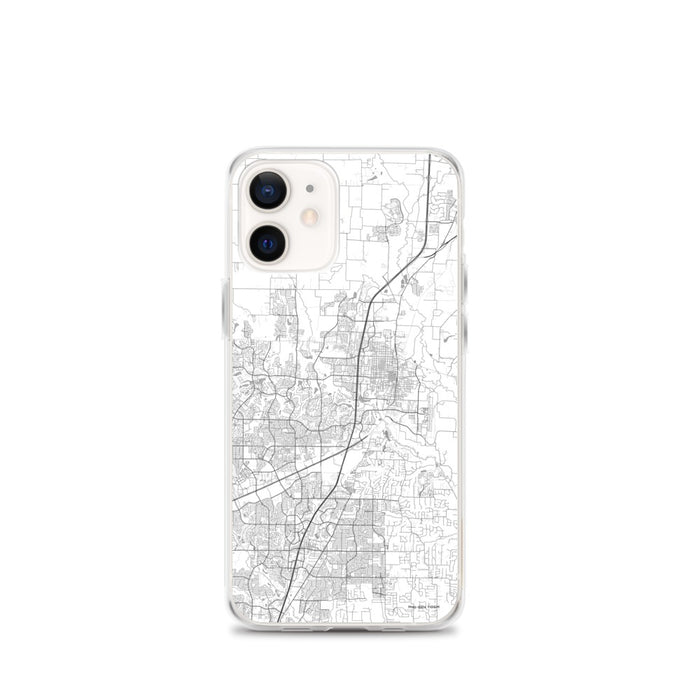 Custom McKinney Texas Map iPhone 12 mini Phone Case in Classic