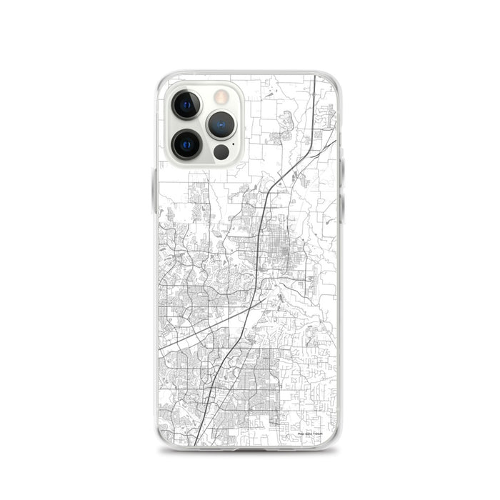 Custom McKinney Texas Map iPhone 12 Pro Phone Case in Classic