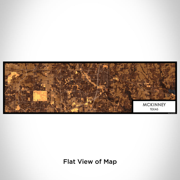 Flat View of Map Custom McKinney Texas Map Enamel Mug in Ember