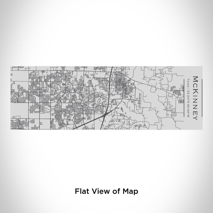 Rendered View of McKinney Texas Map Engraving on 10oz Stainless Steel Insulated Cup with Sipping Lid