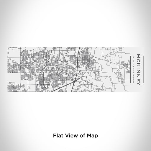 Rendered View of McKinney Texas Map Engraving on 10oz Stainless Steel Insulated Cup with Sliding Lid in White