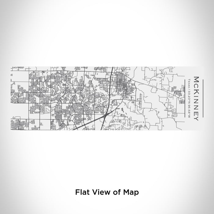 Rendered View of McKinney Texas Map Engraving on 10oz Stainless Steel Insulated Cup with Sliding Lid in White