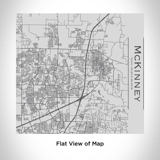 Rendered View of McKinney Texas Map Engraving on 17oz Stainless Steel Insulated Tumbler