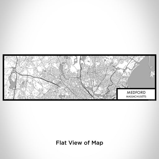 Flat View of Map Custom Medford Massachusetts Map Enamel Mug in Classic