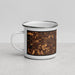 Left View Custom Medford Massachusetts Map Enamel Mug in Ember