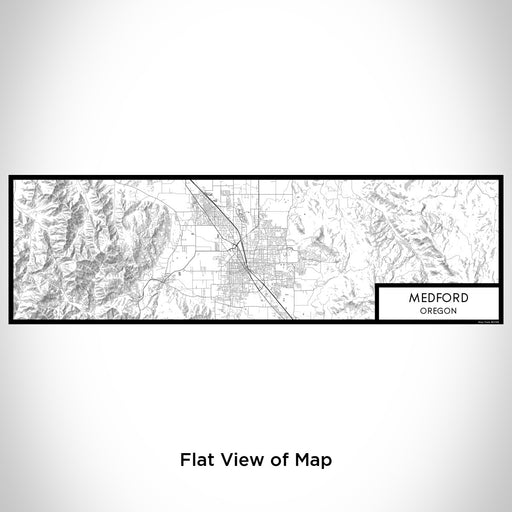 Flat View of Map Custom Medford Oregon Map Enamel Mug in Classic